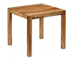 vidaXL Mesa de comedor de madera de sheesham maciza 82x80x76 cm