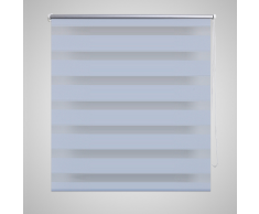 vidaXL Persiana Cebra 60 x 120 cm Blanco