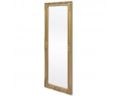 vidaXL Espejo de pared estilo barroco 140x50 cm dorado