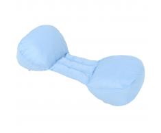 vidaXL Almohada de embarazo con forma de alas 76x42x16 cm azul