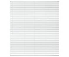 vidaXL Persiana de aluminio 100x220 cm blanca