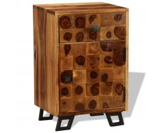 vidaXL Mesita de noche de madera maciza sheesham 37x30x54 cm