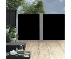 vidaXL Toldo lateral retráctil negro 160x600 cm