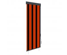 vidaXL Estor enrollable de exterior naranja y marrón 60x250 cm