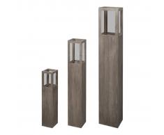 vidaXL Set soporte de vela del jardín 3 piezas iluminación antorcha linterna
