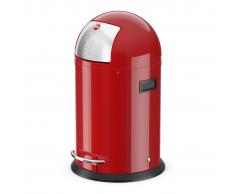 Hailo Cubo de basura de pedal KickMaxx tamaño L 28L rojo 0835-139