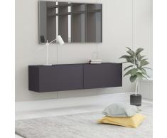 vidaXL Mueble para TV de aglomerado gris 120x30x30 cm