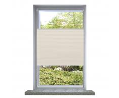 vidaXL Plisé Para Ventana Persiana 110X125cm Crema