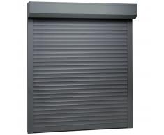 vidaXL Persiana enrollable aluminio blanca 80x100 cm