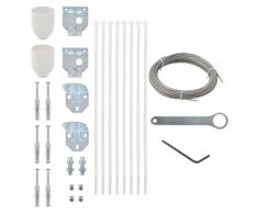 vidaXL Set de accesorios de montaje de toldo de balcón 29 piezas