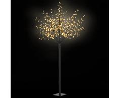 vidaXL Árbol de Navidad flor interior exterior LED IP44 250cm blanco