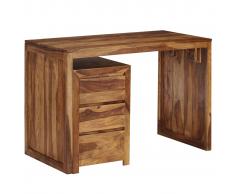 vidaXL Escritorio de madera maciza de sheesham 110x55x76 cm