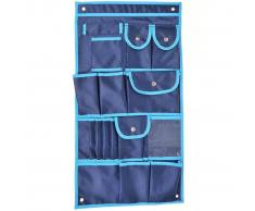 ProPlus Organizador colgante para coche con 17 compartimentos azul