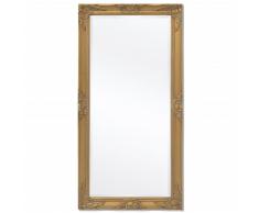 vidaXL Espejo de pared estilo barroco 120x60 cm dorado