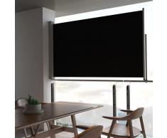 vidaXL Toldo lateral retráctil para patio 140x300 cm negro