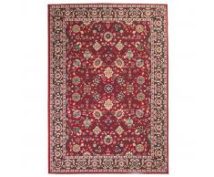 vidaXL Alfombra oriental de estampado persa rojo/beige 120x170 cm