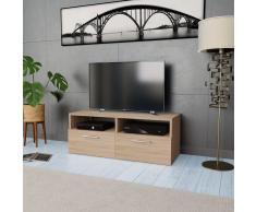 vidaXL Mueble para la televisión aglomerado color roble 95x35x36 cm