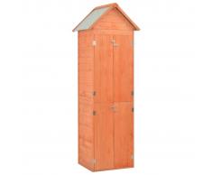 vidaXL Caseta de almacenamiento de jardín de madera 71x60x213 cm
