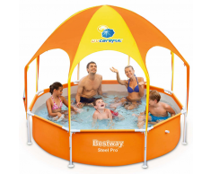 Bestway Piscina de juego y chapoteo con sombra 244x51 cm 56432