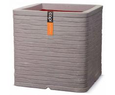 Capi Macetero cuadrado Nature Row 30x30 cm gris KGRRO902
