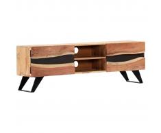 vidaXL Mueble para TV 140x30x45 cm madera maciza de acacia