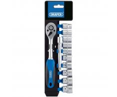 Draper Tools Set de vasos métricos y carraca 12 piezas 3/8" 16371
