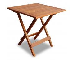 vidaXL Mesa para terraza bistró madera maciza de acacia 46x46x47 cm