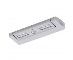EGLO Aplique plateado LED para techo Baliola 94684 6 bombillas