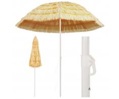 vidaXL Sombrilla de playa estilo Hawai natural 240 cm