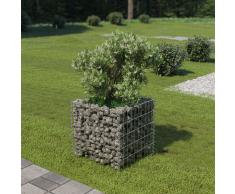 vidaXL Jardinera de gaviones de acero 50x50x50 cm