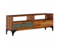 vidaXL Mueble para la TV cm madera maciza reciclada 118x35x45