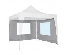 Bo-Garden Toldo lateral con ventana para marquesina 3x2,4 gris 4472113
