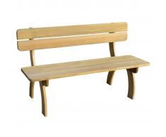 vidaXL Banco de jardín de madera de pino impregnada 150 cm