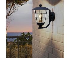 EGLO Lámpara de pared para jardín Pulfero negro