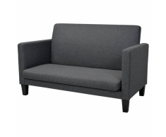vidaXL Sofá cama de tela 135x70x83,5 cm gris claro
