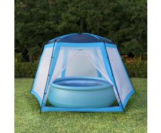 vidaXL Carpa para piscinas 660x580x250 cm azul