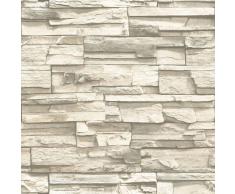 RoomMates Papel de pared adhesivo de piedra natural beige RMK9026WP