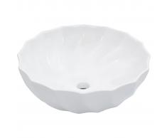 vidaXL Lavabo 46x17 cm cerámica blanco