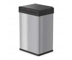 Hailo Cubo de basura Big-Box Swing tamaño L 35 L plateado 0840-121