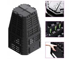 vidaXL Compostador térmico de jardín plástico 880 L