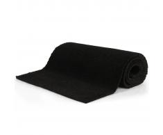 vidaXL Felpudo de fibra de coco negro 17 mm 190x200 cm