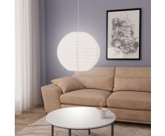 vidaXL Lámpara colgante blanca E27 Ø60 cm