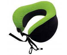 Travelsafe Almohada cervical plegable viscoelástica verde y negra