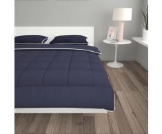 vidaXL Set de funda de edredón 3 pzas tela antracita 200x200/80x80 cm