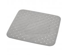RIDDER Alfombrilla de baño antideslizante Plattfuß 54x54 cm gris 67287