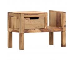 vidaXL Revistero de madera maciza de sheesham 58x30x40 cm