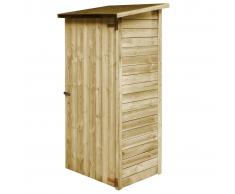 vidaXL Caseta de herramientas de jardín madera de pino 88x76x175 cm