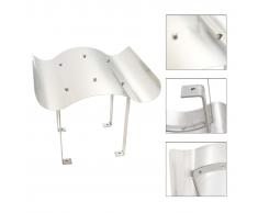 vidaXL Sombrerete de chimenea de acero inoxidable plateado