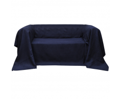 vidaXL Funda color azúl marino para sofá de micro-gamuza, 140 x 210 cm