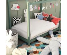 vidaXL Set edredón de invierno niños 2 pzas blanco 100x135 cm/40x60 cm